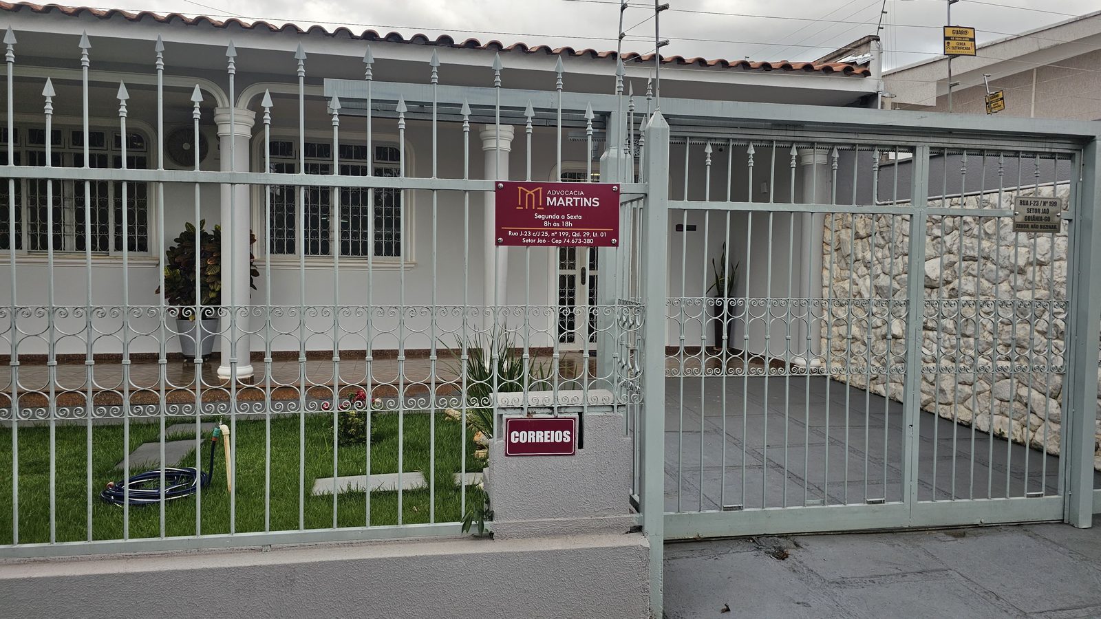Entrada do escritório